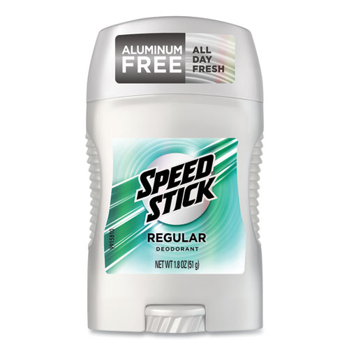 Image of Speed Stick® Deodorant, Regular Scent, 1.8 Oz, White, 12/Carton