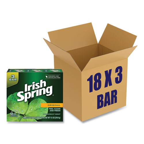 Image of Bar Soap, Clean Fresh Scent, 3.75 oz, 3 Bars/Pack, 18 Packs/Carton
