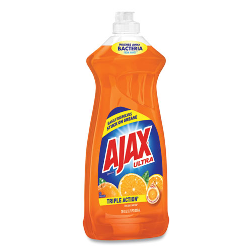 Image of Ajax® Dish Detergent, Liquid, Orange Scent, 28 Oz Bottle, 9/Carton