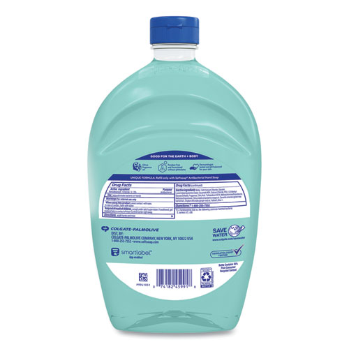 Image of Antibacterial Liquid Hand Soap Refills, Fresh, 50 oz, Green, 6/Carton
