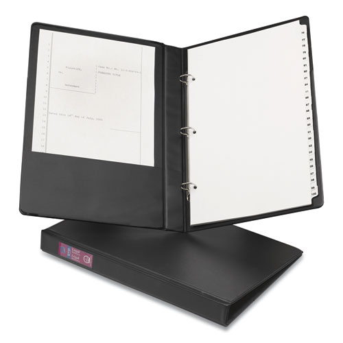 Legal Durable Non-View Binder with Round Rings, 3 Rings, 1" Capacity, 14 x 8.5, Black, (6400)