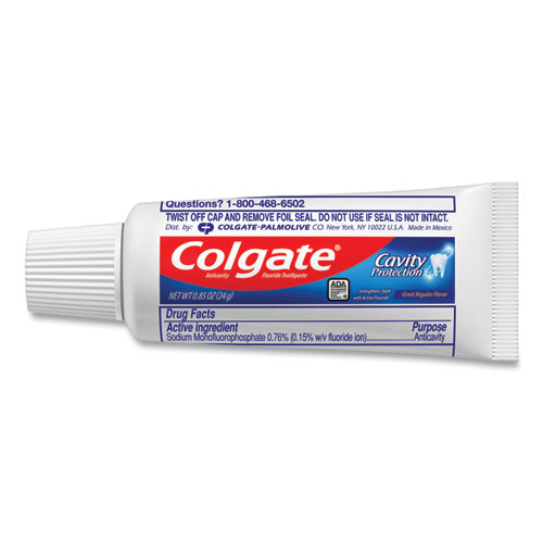 Image of Toothpaste, Personal Size, 0.85 oz Tube, Unboxed, 240/Carton