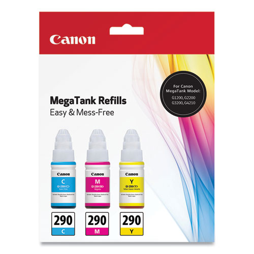 1596C005 (GI-290) Ink, Cyan/Magenta/Yellow, 3/Pack