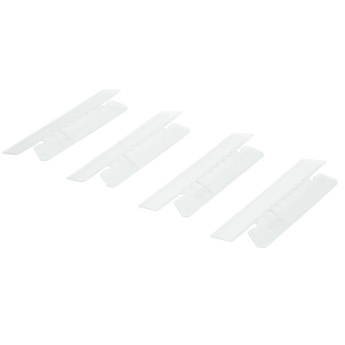 7510013754510 SKILCRAFT Tabs for Hanging File Folders, 1/3-Cut, Clear, 3.5" Wide, 25/Pack