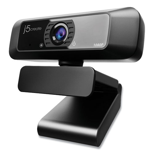 JVCU100 HD Webcam, 1920 pixels x 1080 pixels, 2 Mpixels, Black