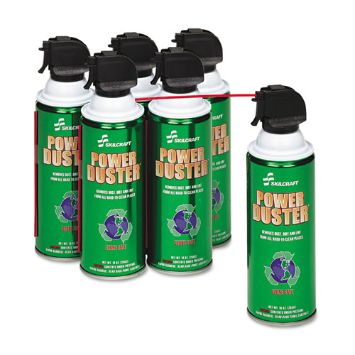7930013982473, Power Duster, Ozone Safe, 10 oz Can, 6/Box