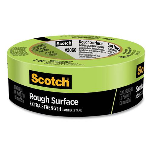 Image of Scotch® Rough Surface Extra Strength Painter'S Tape, 3" Core, 1.41" X 60.1 Yds, Green