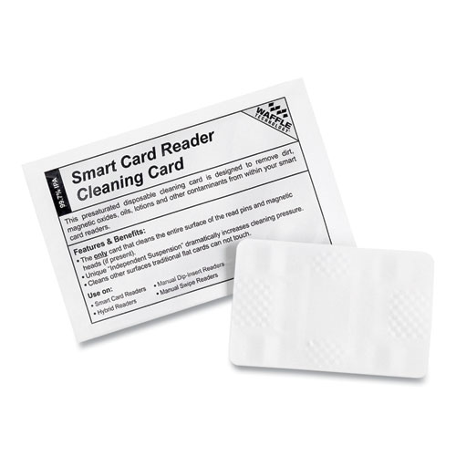 Magnetic Card Reader Cleaning Cards, 2.1" x 3.35", 40/Carton