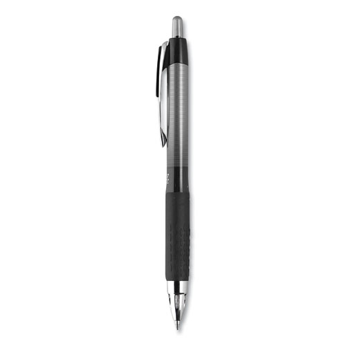 S-Gel High-Performance Gel Pen, Retractable, Medium 0.7 mm, Three Assorted Ink Colors, Black Barrel, 8/Pack