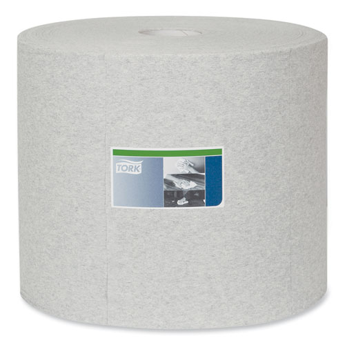 Image of Tork® Industrial Cleaning Cloths, 1-Ply, 12.6 X 13.3, Gray, 1,050 Wipes/Roll