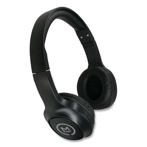 Morpheus 360® Tremors Stereo Wireless Headphones With Microphone, 3 Ft Cord, Black