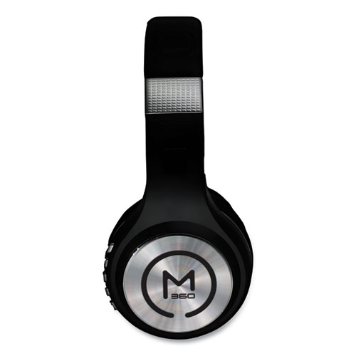 Image of Morpheus 360® Serenity Stereo Wireless Headphones With Microphone, 3 Ft Cord, Black/Silver