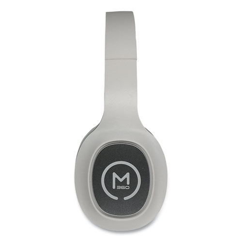 Image of Morpheus 360® Tremors Stereo Wireless Headphones With Microphone, 3 Ft Cord, White/Gray