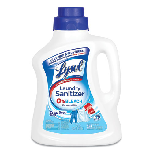 LYSOL® Brand Laundry Sanitizer, Liquid, Crisp Linen, 90 oz, 4/Carton