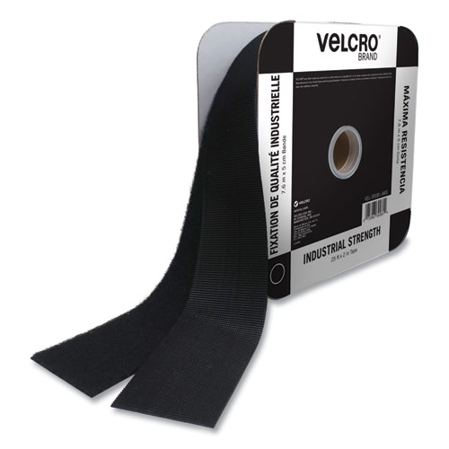 VELCRO® Brand Industrial Strength Heavy-Duty Fastener, 1.88" dia, Black, 4 Fasteners