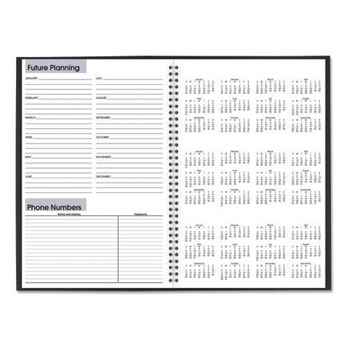 Image of DayMinder Monthly Planner, Ruled Blocks, 12 x 8, Black Cover, 14-Month (Dec to Jan): 2022 to 2024