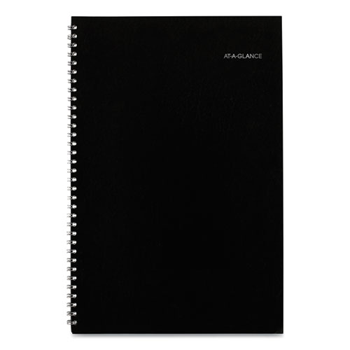 DayMinder Monthly Planner, Ruled Blocks, 12 x 8, Black Cover, 14-Month (Dec to Jan): 2022 to 2024