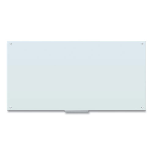 U Brands Glass Dry Erase Board, 70 X 35, White Surface