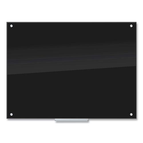 Black Glass Dry Erase Board, 48 x 36