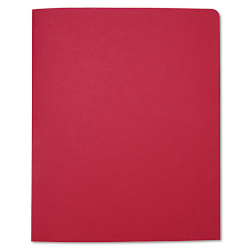 7510015122415 SKILCRAFT Double Pocket Portfolio, 0.38" Capacity, 11 x 8.5, Red, 25/Box
