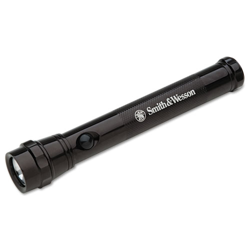 6230015132663, Smith and Wesson Aluminum Flashlight, 2 AA Batteries (Included), Black