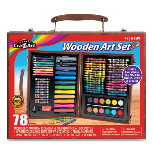 Cra-Z-Art® Wooden Art Set, 78 Pieces | SESUCO