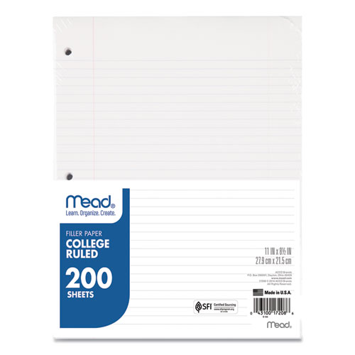 Mead Spiral Notebook, 1 Subject, College Ruled, 70 Sheets, 6 Pack (73065) 