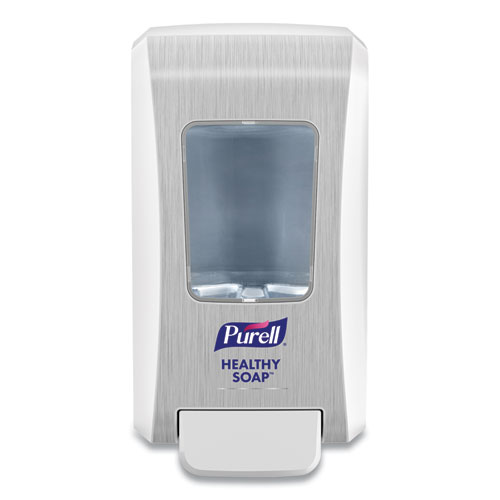 PURELL® FMX-20 Soap Push-Style Dispenser, 2,000 mL, 4.68 x 6.5 x 11.66, For K-12 Schools, White, 6/Carton