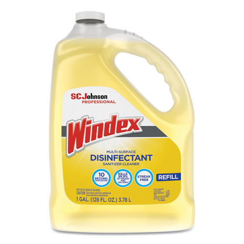 Windex® Multi-Surface Disinfectant Cleaner, Citrus, 1 gal Bottle, 4/Carton
