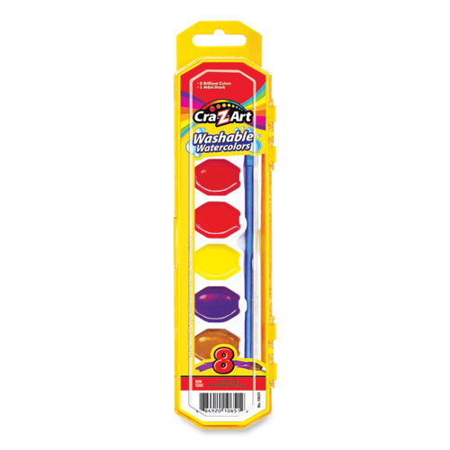 Cra-Z-Art® Washable Watercolor Classroom Pack, 8-Color Kits (Assorted Colors), 36 Kits/Box