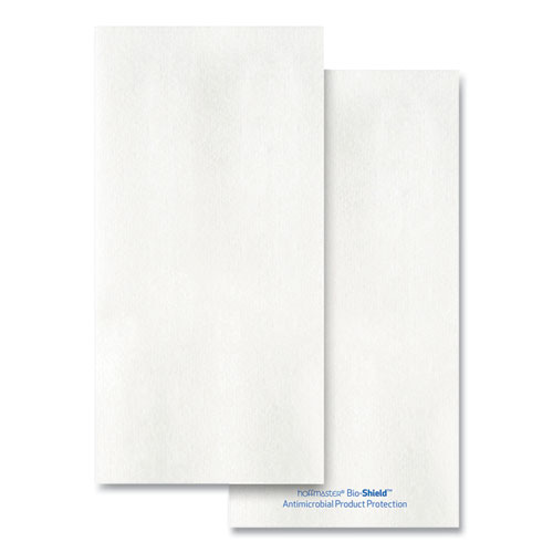 Bio-shield Dinner Napkins, 1-Ply, 17 x 17, 4.25 x 8.5 Folded, White, 300/Carton