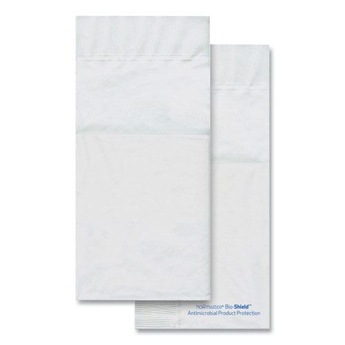 Bio-Shield Dinner Napkins, Quickset Design, 2-Ply, 17 x 17, 4.25 x 8.5 Folded, White, 800/Carton