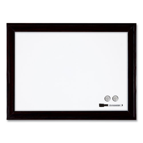 Home Decor Magnetic Dry Erase Board, 23 x 17, White Surface, Black Wood Frame