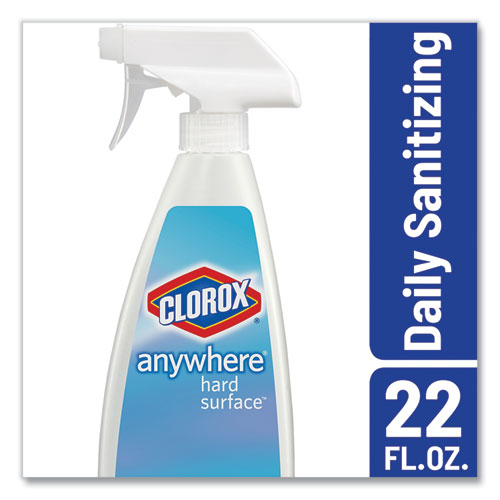 Anywhere Hard Surface Sanitizing Spray, 22 oz Spray Bottle, 9/Carton