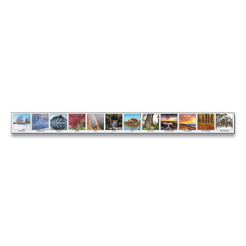 Image of Earthscapes Scenic Desk Pad Calendar, Scenic Photos, 18.5 x 13, White Sheets, Black Binding/Corners,12-Month (Jan-Dec): 2023