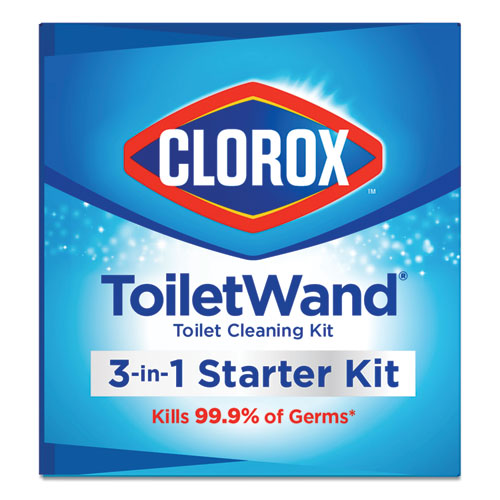 Image of Clorox® Toiletwand Disposable Toilet Cleaning System: Handle, Caddy And Refills, White