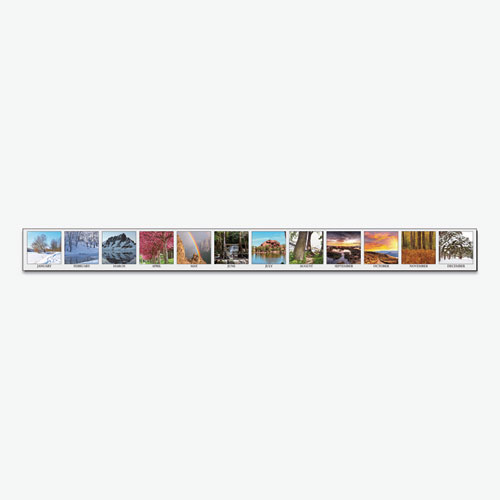 Image of Earthscapes Scenic Desk Pad Calendar, Scenic Photos, 22 x 17, White Sheets, Black Binding/Corners,12-Month (Jan-Dec): 2023