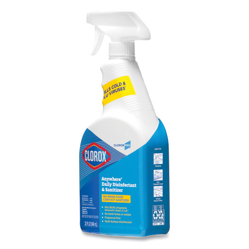 Image of Anywhere Hard Surface Sanitizing Spray, 32 oz Spray Bottle, 12/Carton