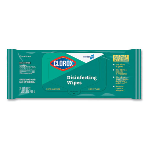 Clorox Disinfecting Wipes On The Go Pack Fresh Scent 7 25 X 7 70 Pack 9 Packs Carton J P Supply Inc