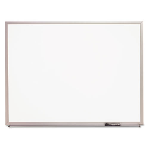 7110015550292 SKILCRAFT Quartet Magnetic Porcelain Marker Board, 18 x 24, White Surface, Anodized Aluminum Frame