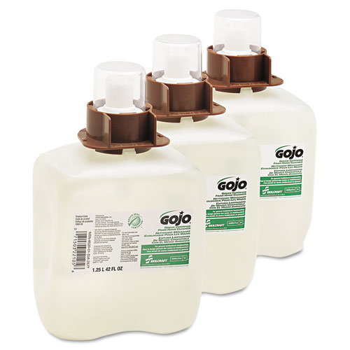 8520015562577 GOJO SKILCRAFT Green Seal Foam Handwash, Biodegradable, Unscented, 1,200 mL Refill, 3/Box