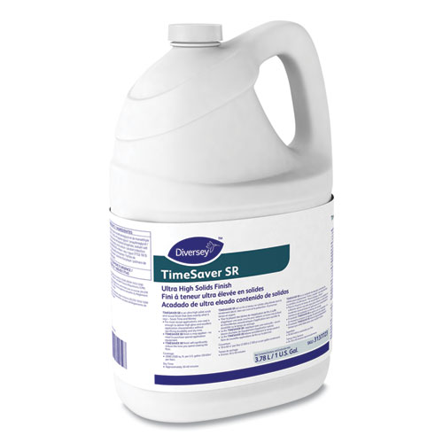 TimeSaver SR Floor Finish, Liquid, 1 gal Bottle, 4/Carton