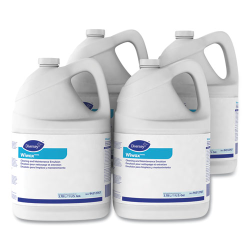 Diversey™ Wiwax Cleaning and Maintenance Solution, Liquid, 1 gal Bottle, 4/Carton