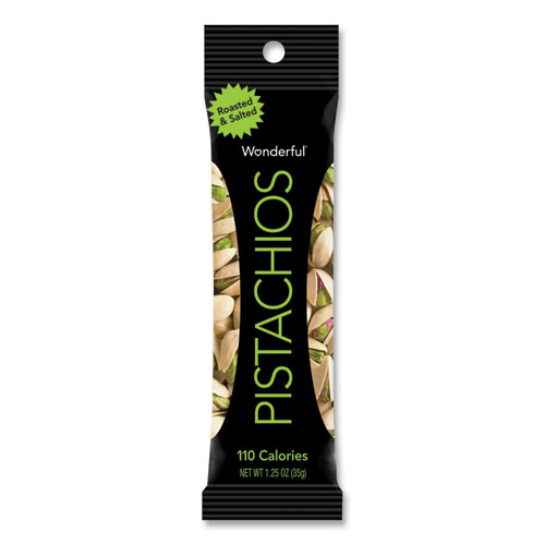 Image of Wonderful Pistachios, Salt and Pepper, 1.25 oz Pack, 12/Box