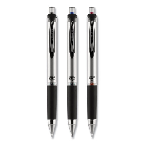 Uni-Ball 207 Impact Retractable Gel Pen Bold 1Mm Black/Red Barrel Red Ink 