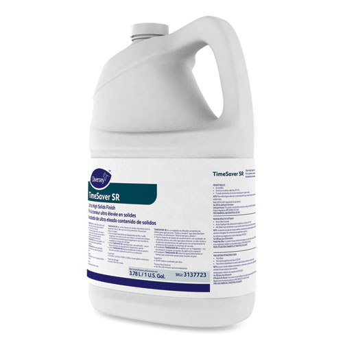 TimeSaver SR Floor Finish, Liquid, 1 gal Bottle, 4/Carton