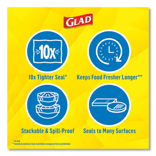 Glad Press'n Seal Plastic Food Wrap 70 Square Foot Roll - Each