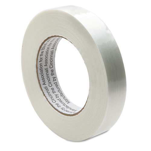 7510005824772 SKILCRAFT Filament/Strapping Tape, 3 Core, 1 x 60 yds, White