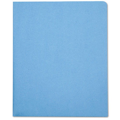 7510005842490 SKILCRAFT Double Pocket Portfolio, Letter Size, Light Blue, 25/Box