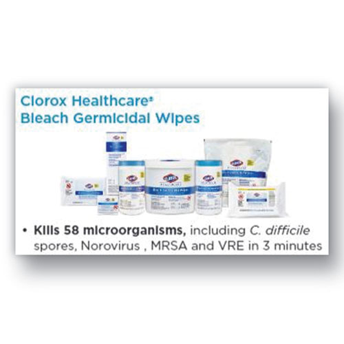 Image of Bleach Germicidal Wipes, 12 x 12, Unscented, 110/Bag